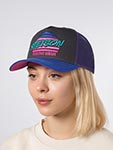 Бейсболка STETSON арт. 7741163 TRUCKER CAP RISING HIGH (черный / синий)